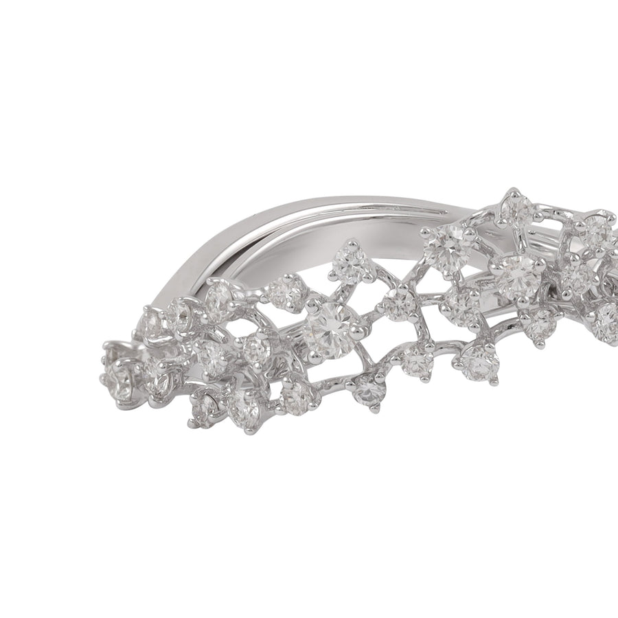 Scatter Floating Diamond Ring, White