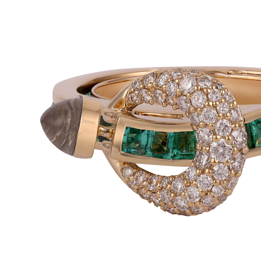 Chakra Emerald Ring, Yellow
