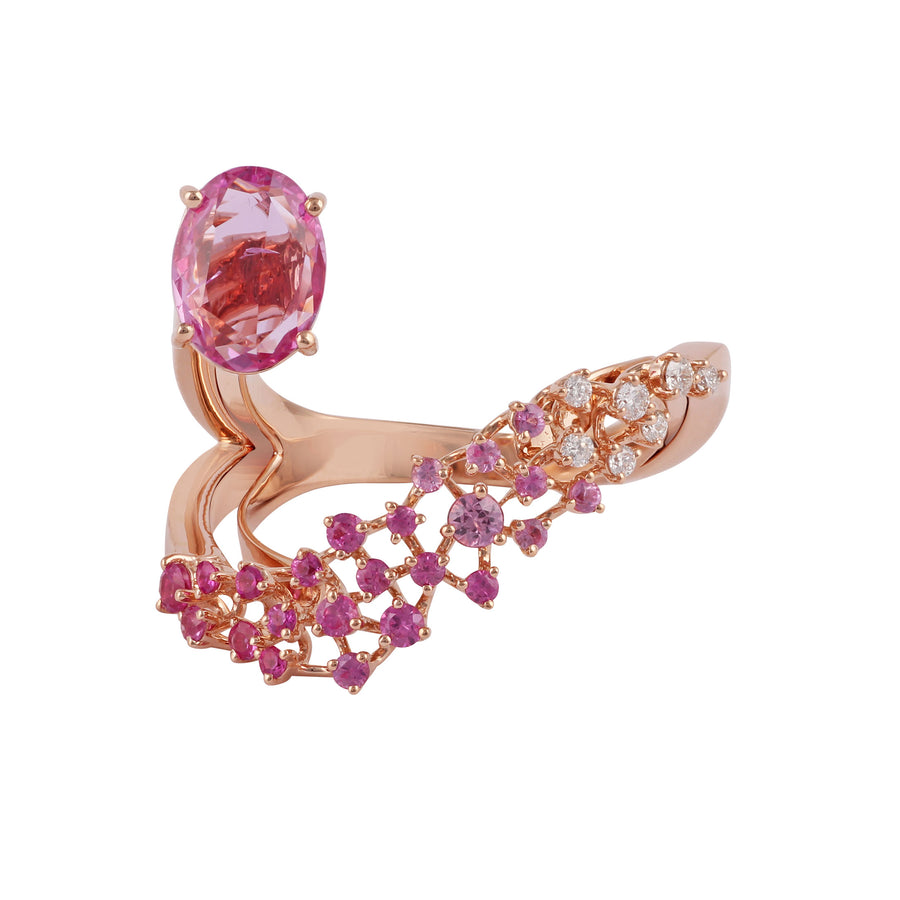 Scatter Ring Pink Sapphire, Rose